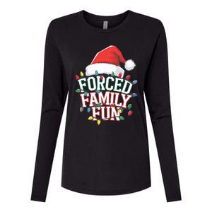 Forced Family Fun Christmas Womens Cotton Relaxed Long Sleeve T-Shirt