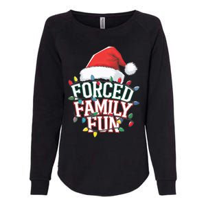 Forced Family Fun Christmas Womens California Wash Sweatshirt