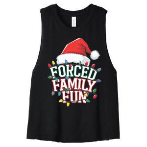 Forced Family Fun Christmas Women's Racerback Cropped Tank