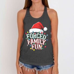 Forced Family Fun Christmas Women's Knotted Racerback Tank