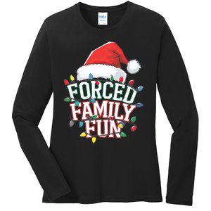 Forced Family Fun Christmas Ladies Long Sleeve Shirt