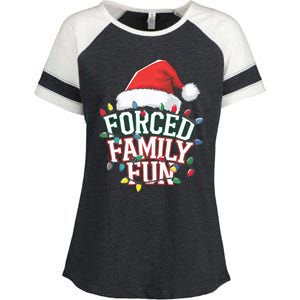 Forced Family Fun Christmas Enza Ladies Jersey Colorblock Tee