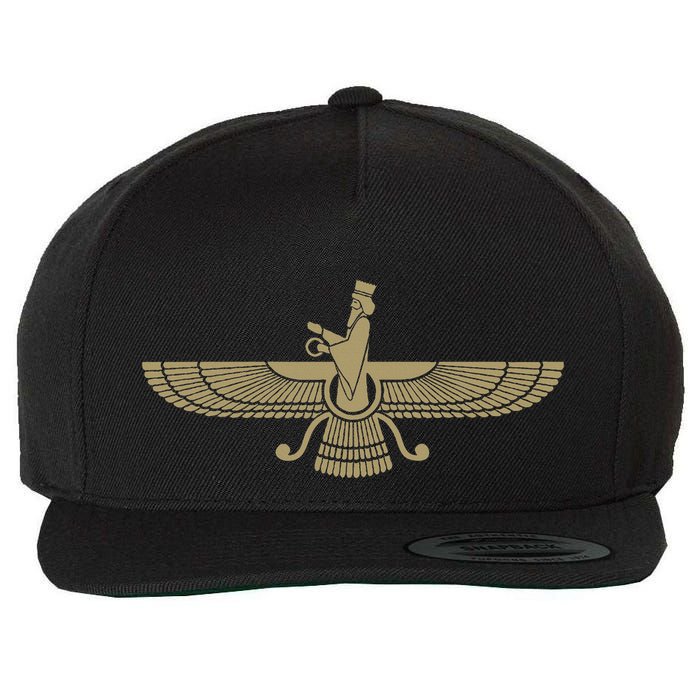 Farvahar Faravahar Farohar Iranian Persian Zoroastrianism Wool Snapback Cap