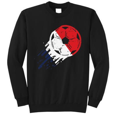 France Flag French Soccer Ball Football Fan    Sweatshirt