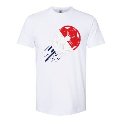 France Flag French Soccer Ball Football Fan    Softstyle® CVC T-Shirt