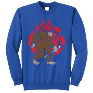 Firefighting Fire Firefighter Fire Rescue Bigfoot Gift Tall Sweatshirt