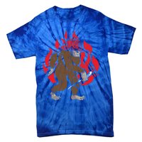 Firefighting Fire Firefighter Fire Rescue Bigfoot Gift Tie-Dye T-Shirt