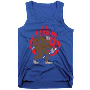 Firefighting Fire Firefighter Fire Rescue Bigfoot Gift Tank Top