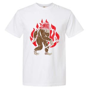 Firefighting Fire Firefighter Fire Rescue Bigfoot Gift Garment-Dyed Heavyweight T-Shirt