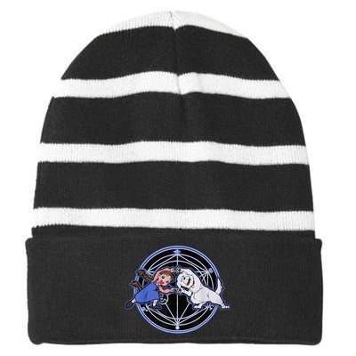 Fullmetal Fusion Striped Beanie with Solid Band