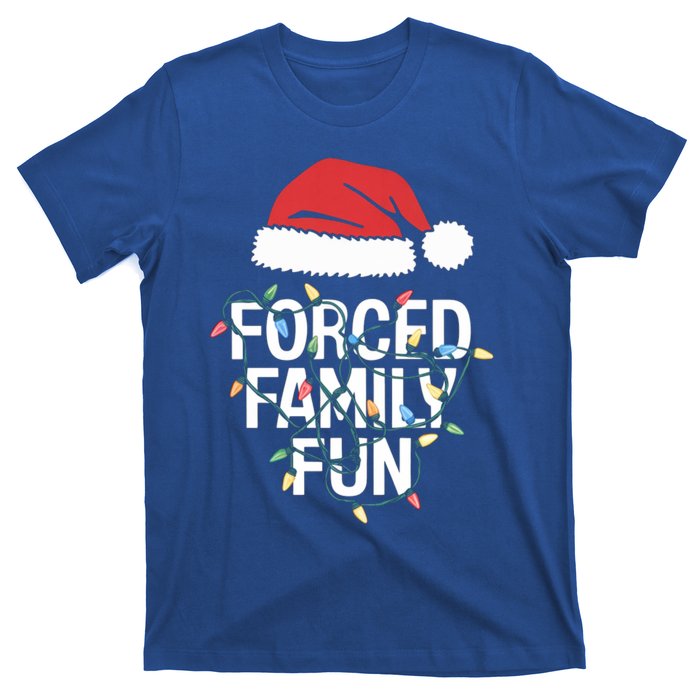 Forced Family Fun Sarcastic Christmas Funny Funny Gift T-Shirt