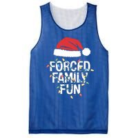 Forced Family Fun Sarcastic Christmas Funny Funny Gift Mesh Reversible Basketball Jersey Tank