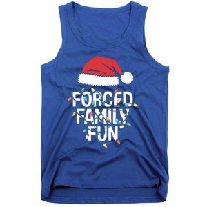 Forced Family Fun Sarcastic Christmas Funny Funny Gift Tank Top