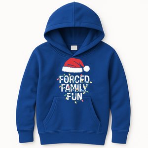 Forced Family Fun Sarcastic Christmas Funny Funny Gift Kids Hoodie