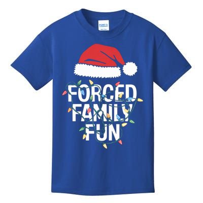 Forced Family Fun Sarcastic Christmas Funny Funny Gift Kids T-Shirt