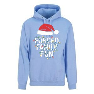 Forced Family Fun Sarcastic Christmas Funny Funny Gift Unisex Surf Hoodie