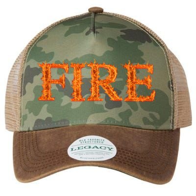 Fire Flame Legacy Tie Dye Trucker Hat