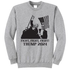 Fight Fight Fight Trump 2024 Pennsylvania Rally Patriot Tall Sweatshirt