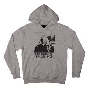 Fight Fight Fight Trump 2024 Pennsylvania Rally Patriot Tall Hoodie