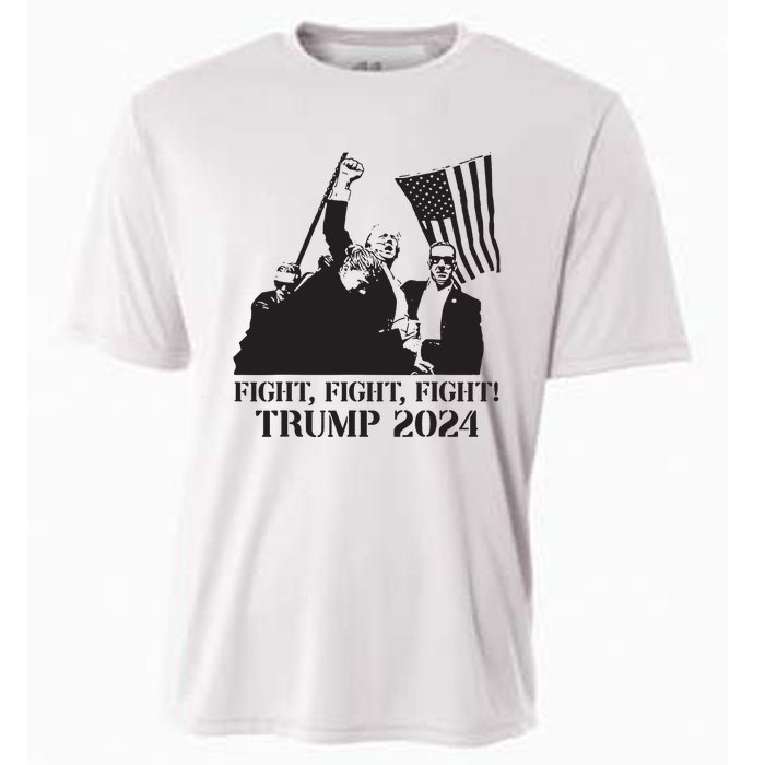 Fight Fight Fight Trump 2024 Pennsylvania Rally Patriot Cooling Performance Crew T-Shirt