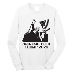 Fight Fight Fight Trump 2024 Pennsylvania Rally Patriot Long Sleeve Shirt