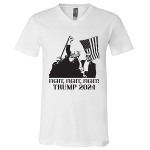 Fight Fight Fight Trump 2024 Pennsylvania Rally Patriot V-Neck T-Shirt