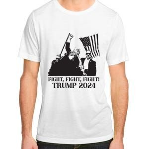 Fight Fight Fight Trump 2024 Pennsylvania Rally Patriot Adult ChromaSoft Performance T-Shirt