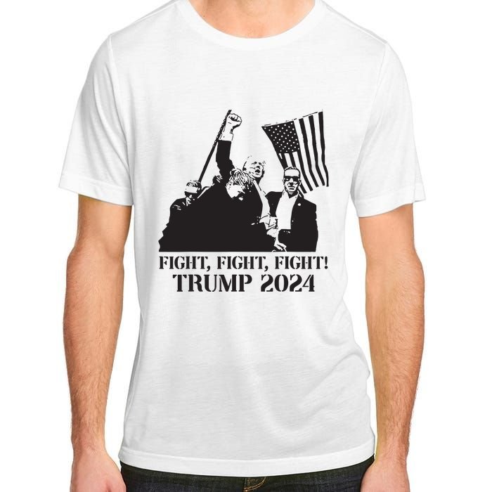 Fight Fight Fight Trump 2024 Pennsylvania Rally Patriot Adult ChromaSoft Performance T-Shirt