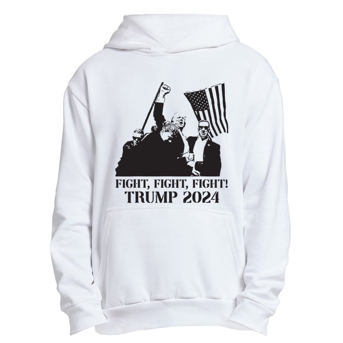 Fight Fight Fight Trump 2024 Pennsylvania Rally Patriot Urban Pullover Hoodie