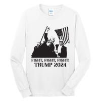 Fight Fight Fight Trump 2024 Pennsylvania Rally Patriot Tall Long Sleeve T-Shirt