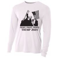 Fight Fight Fight Trump 2024 Pennsylvania Rally Patriot Cooling Performance Long Sleeve Crew