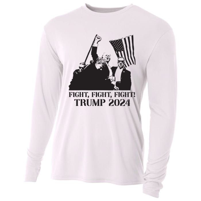 Fight Fight Fight Trump 2024 Pennsylvania Rally Patriot Cooling Performance Long Sleeve Crew