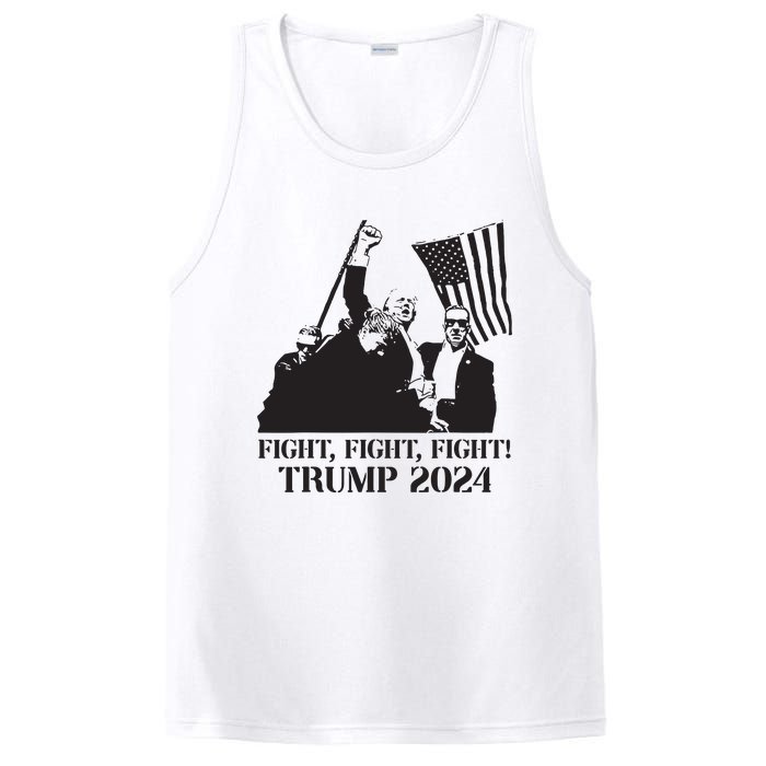 Fight Fight Fight Trump 2024 Pennsylvania Rally Patriot PosiCharge Competitor Tank