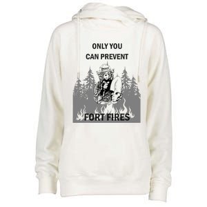 Fort Fires Womens Funnel Neck Pullover Hood