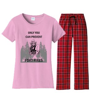 Fort Fires Women's Flannel Pajama Set