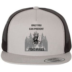 Fort Fires Flat Bill Trucker Hat