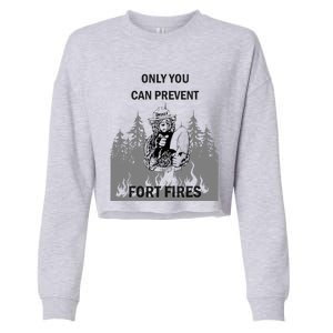 Fort Fires Cropped Pullover Crew