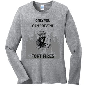 Fort Fires Ladies Long Sleeve Shirt