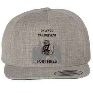 Fort Fires Wool Snapback Cap