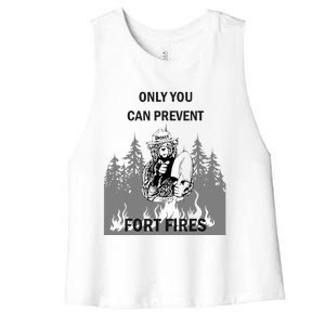 Fort Fires Women's Racerback Cropped Tank