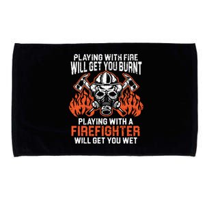 Firefighting Fire Firefighter Fire Rescue Fire Meaningful Gift Microfiber Hand Towel