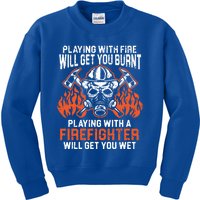 Firefighting Fire Firefighter Fire Rescue Fire Meaningful Gift Kids Sweatshirt