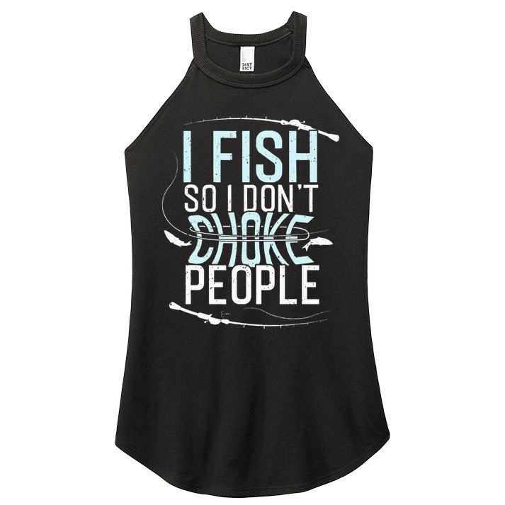 Fishing Funny Fishing Fishing Lover Women's Perfect Tri Rocker Tank