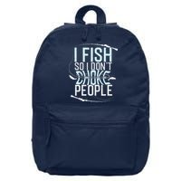 Fishing Funny Fishing Fishing Lover 16 in Basic Backpack