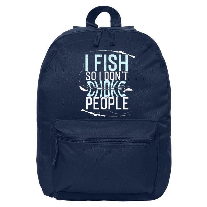Fishing Funny Fishing Fishing Lover 16 in Basic Backpack