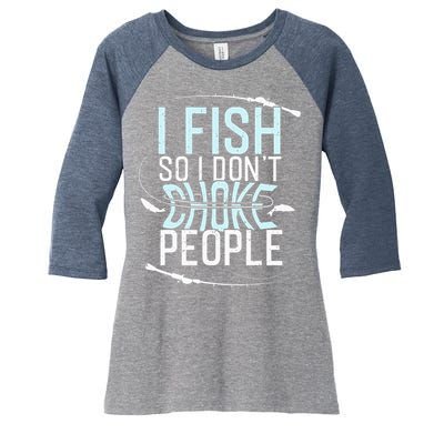 Fishing Funny Fishing Fishing Lover Women's Tri-Blend 3/4-Sleeve Raglan Shirt
