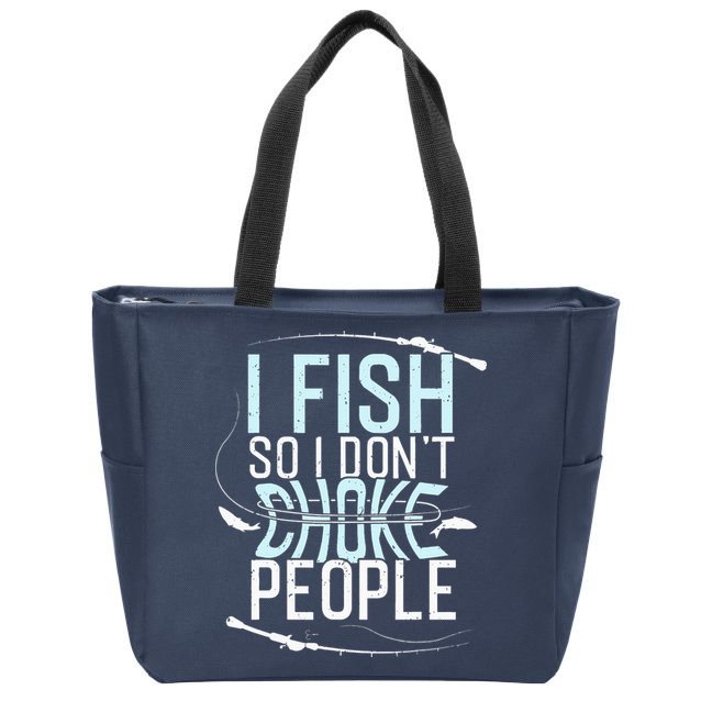 Fishing Funny Fishing Fishing Lover Zip Tote Bag
