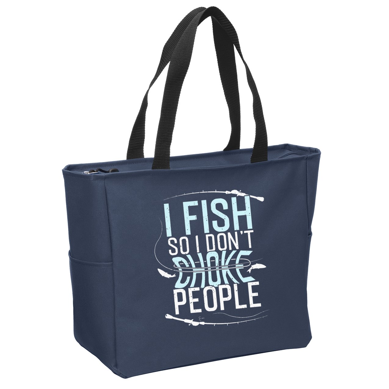 Fishing Funny Fishing Fishing Lover Zip Tote Bag