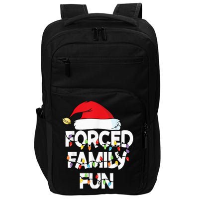 Forced Family Fun With Santa Red Hat Christmas Pajamas Impact Tech Backpack