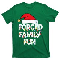 Forced Family Fun With Santa Red Hat Christmas Pajamas T-Shirt